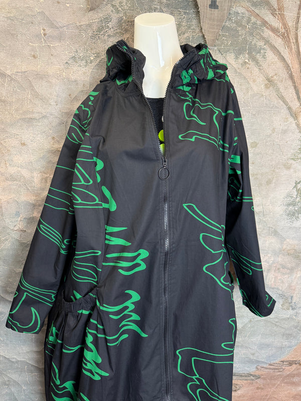 1029 City Scribble Jacket-Green