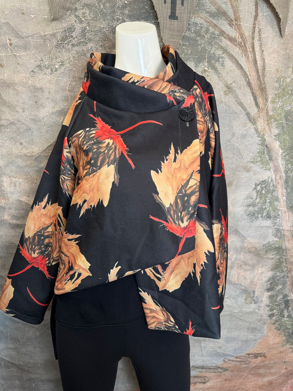 91813 Asym Floral Cropped JTK-BLACK