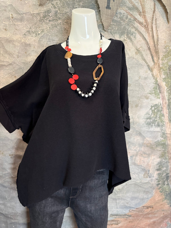 8300-3061 Pullover Vest Topper-Black