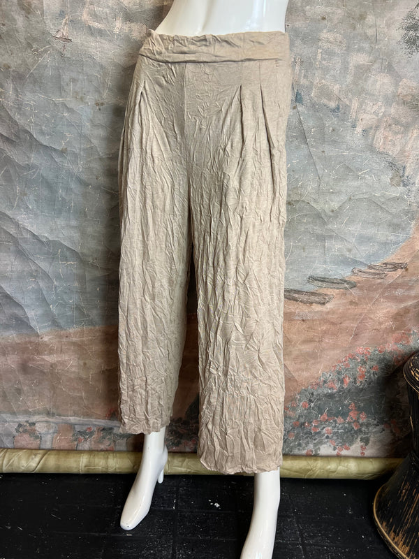 24054 Crinkle Pants-Khaki