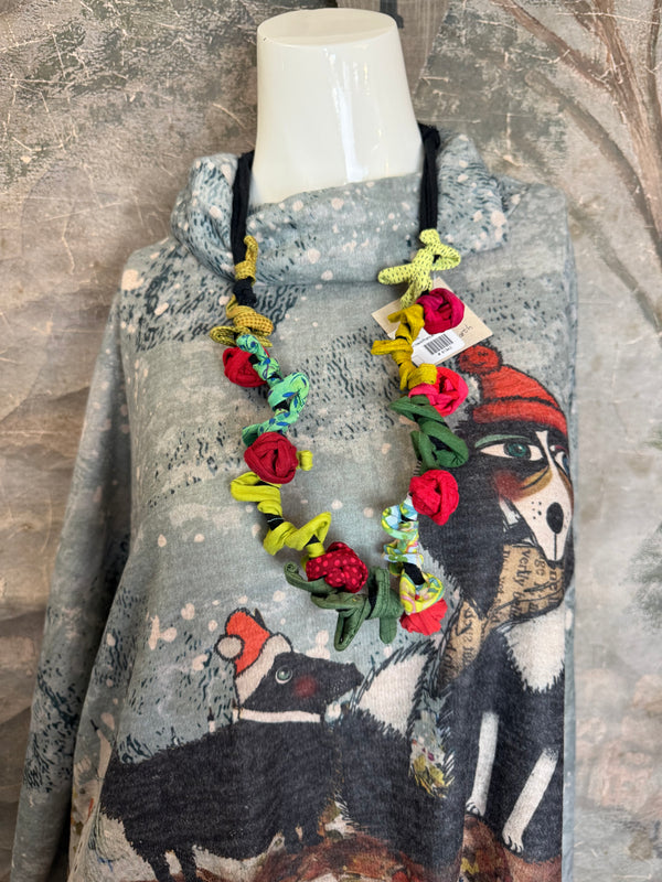 T1097 Cowlneck Dolman Slv Top-Jolly Buddy