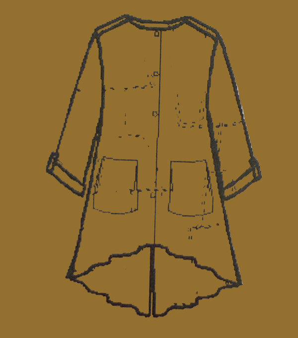 20126N17 Lg/Slv Slit Back Shirt-Dark Grey