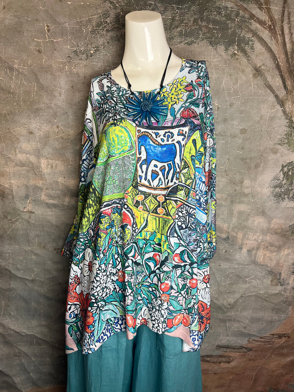 T1369K White Knit Whimsy Top-Spring Has Sprung
