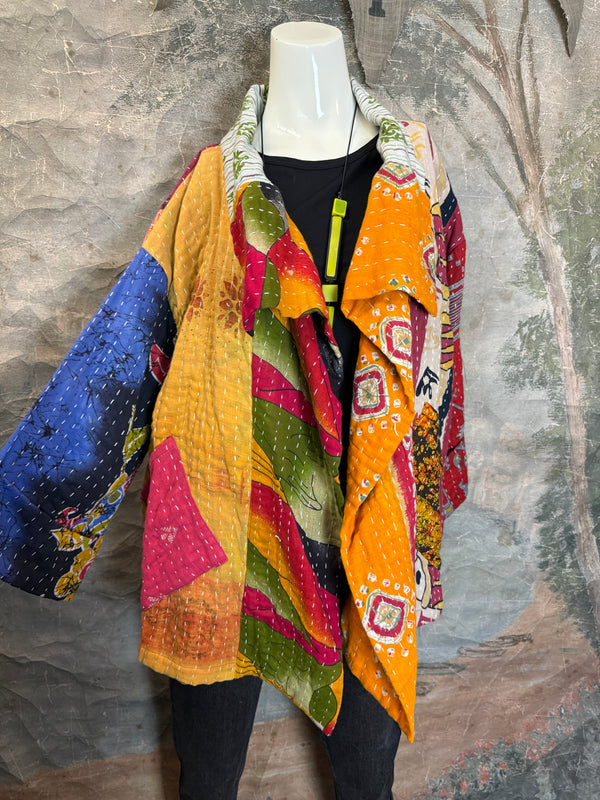 SS6148 Funky Kantha Jacket-Marley A