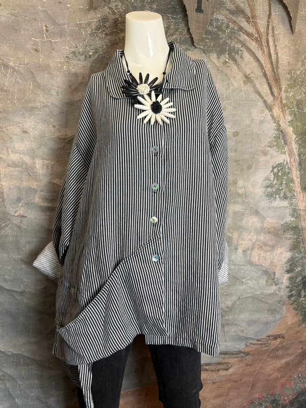 5510 Architecture Top-Black/White Stripe