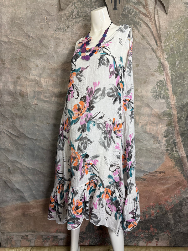 MP-MD1041 Dress W/Ruffle-OFFWHITE7