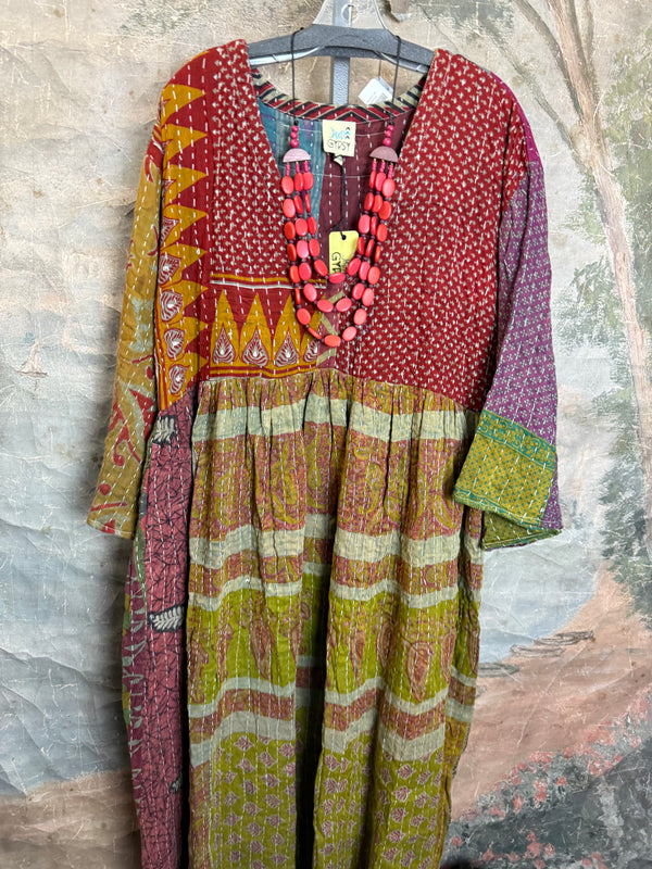 JG-156 Sunrise Kantha PW Dress-MIX 5