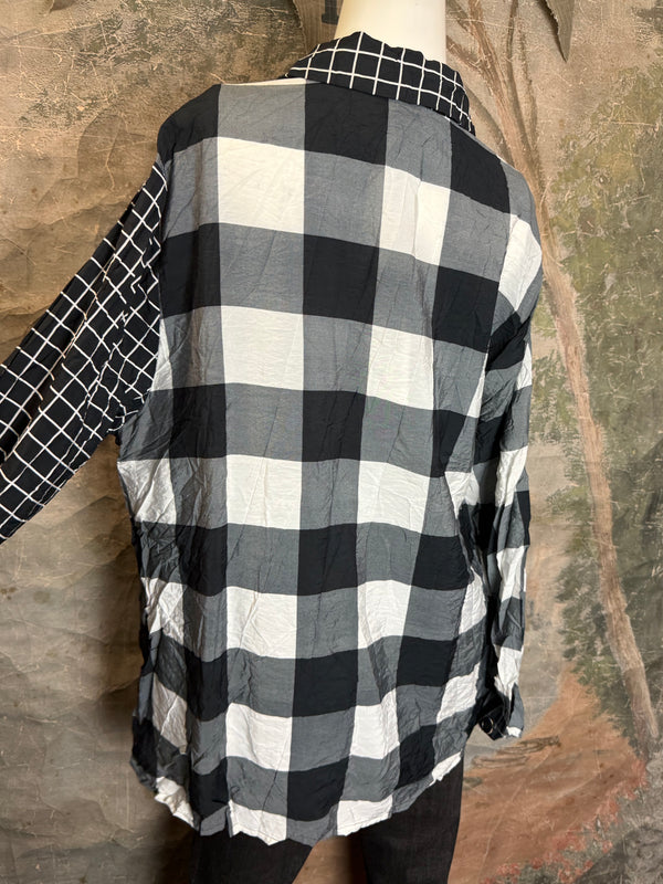 2550 Crushed Plaid Mix Shirt