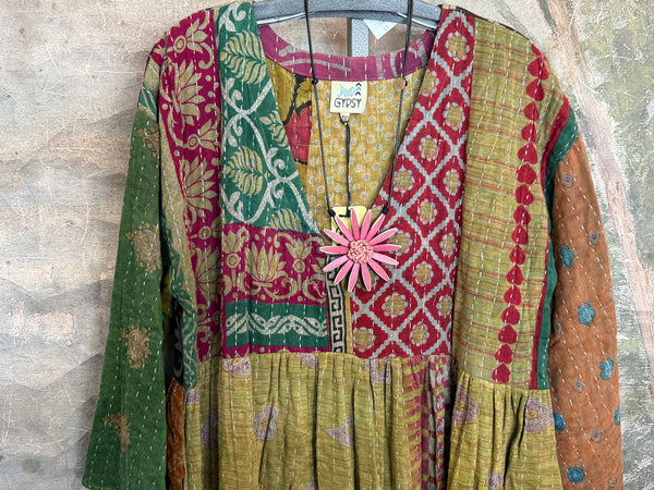 JG-156 Kantha Sunrise Dress-2 MIX