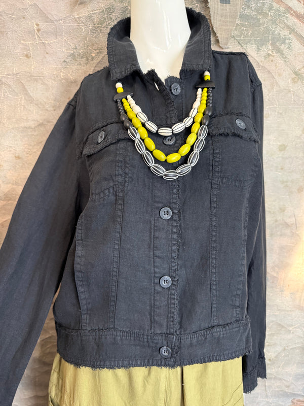 LIN7403 LULA B TRAVEL JKT-Black