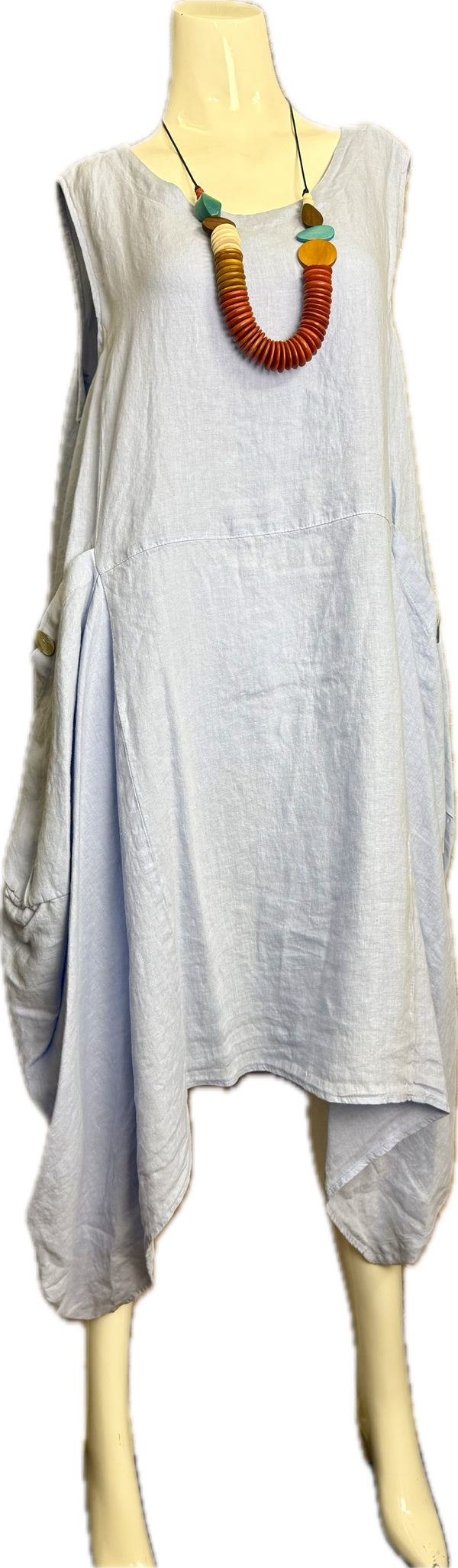 MP-HLD1066 Lagenlook Dress-Kentucky Blue