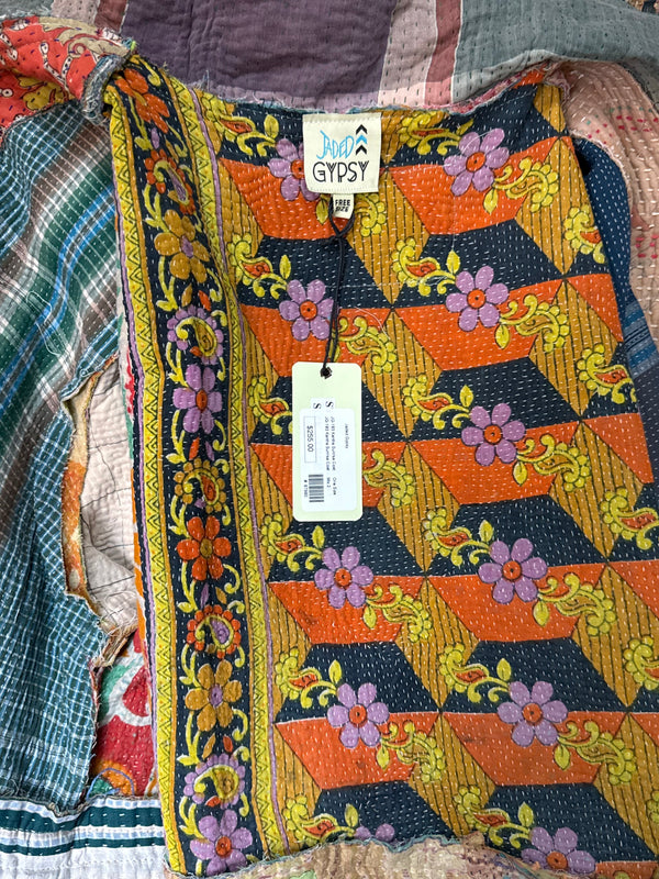 JG-183 Kantha Sunrise Coat-Mix 2
