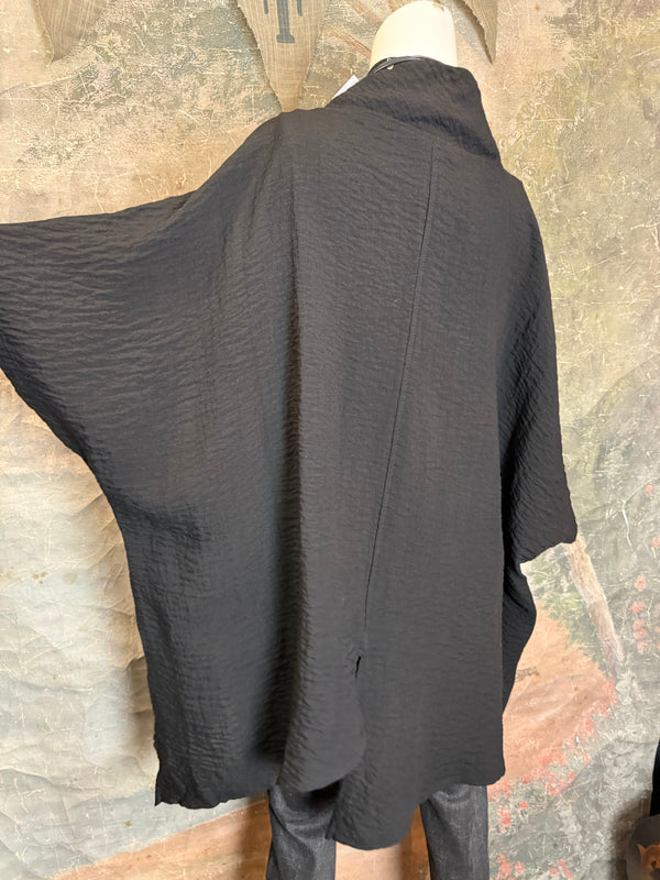 2066-11 Asymmetrical Cowlneck-Black