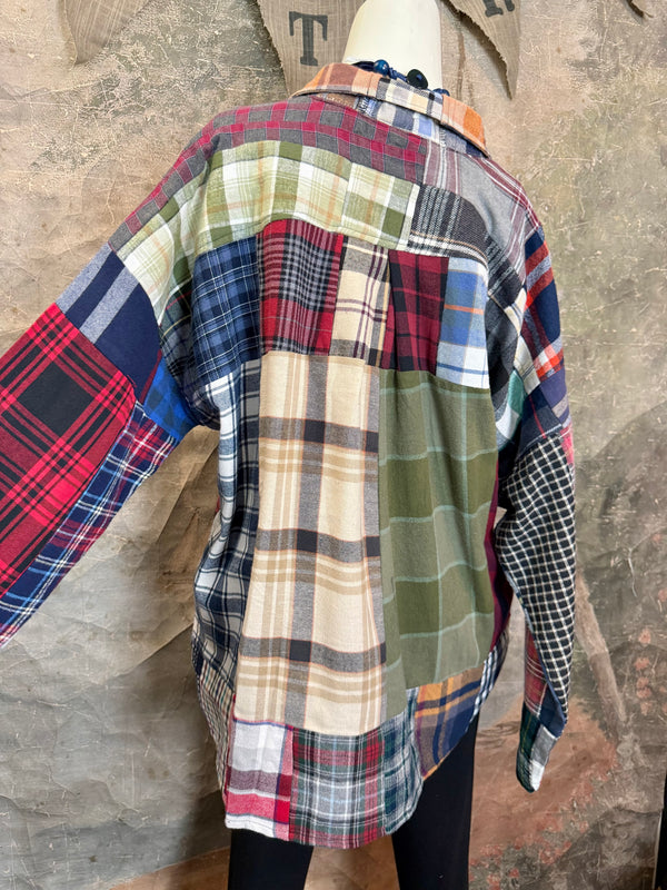 5620 Flannel PW BF Shirt- PW D