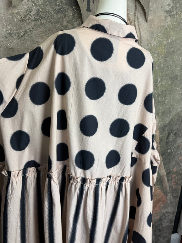 B746 Cleo Dress-Stone