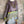 Load image into Gallery viewer, D540 Waffle Knit Cowlneck Dress in colorful abstract cat print with long sleeves and midi length - 8
