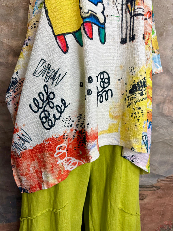 T1029YO Vneck Pullover Top-Bones & Hearty