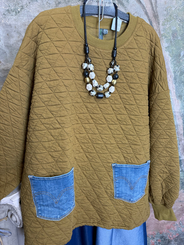 5949 Glenna Pullover-Curry