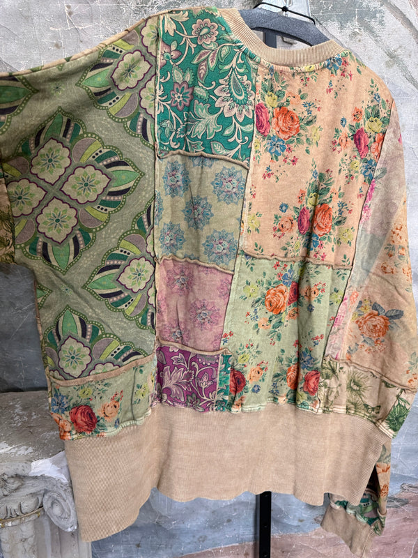 PL-C832 Patchwork Sweatshirt