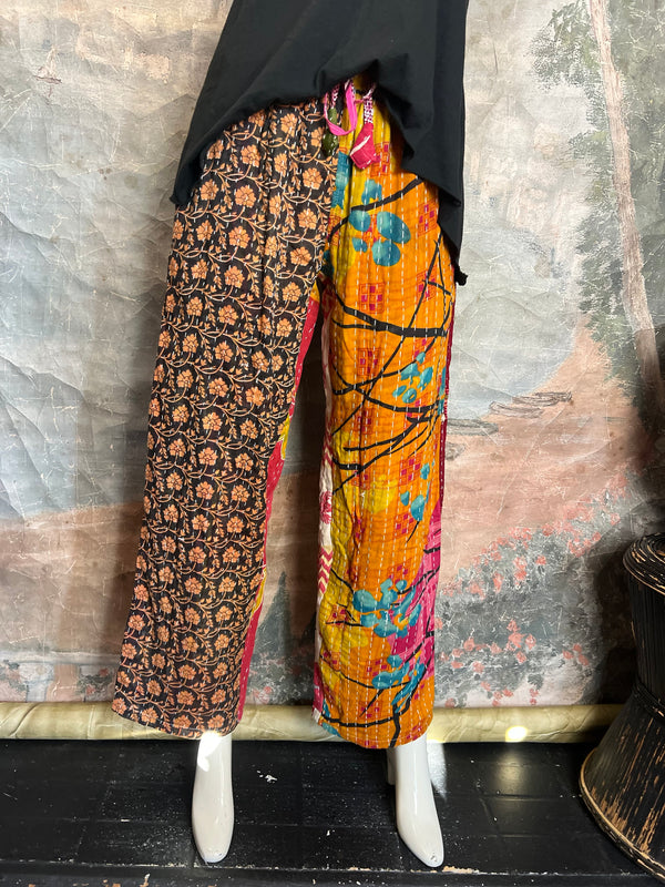 1586KT OOAK Cotton Kantha Pant-3