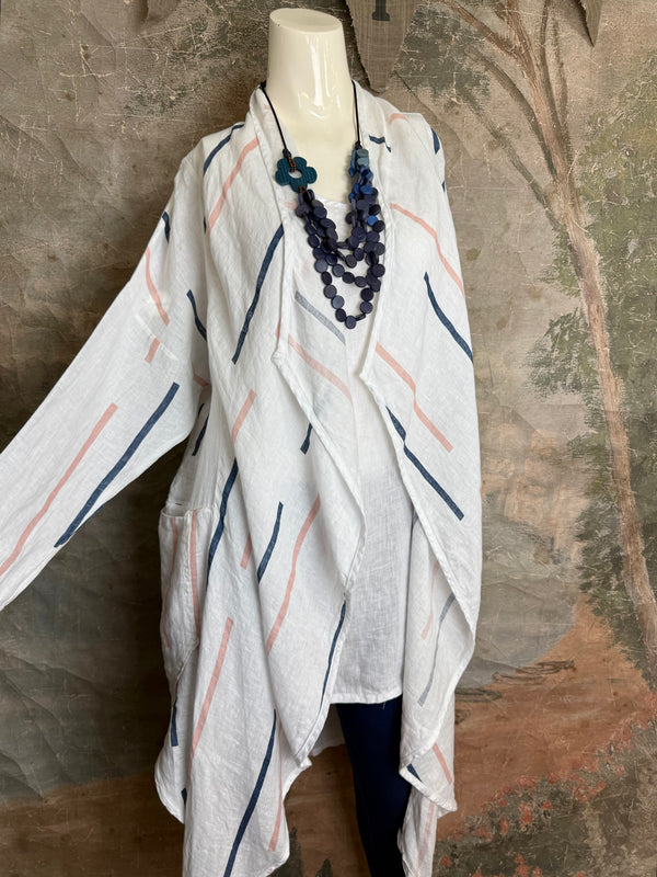91511-S Stripe Throw Duster