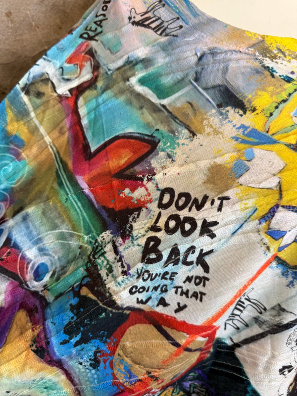 T1514 Long Slv Dolman Top/Tunic-Vib Vibes