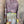 Load image into Gallery viewer, D540 Waffle Knit Cowlneck Dress in colorful abstract cat print with long sleeves and midi length - 20
