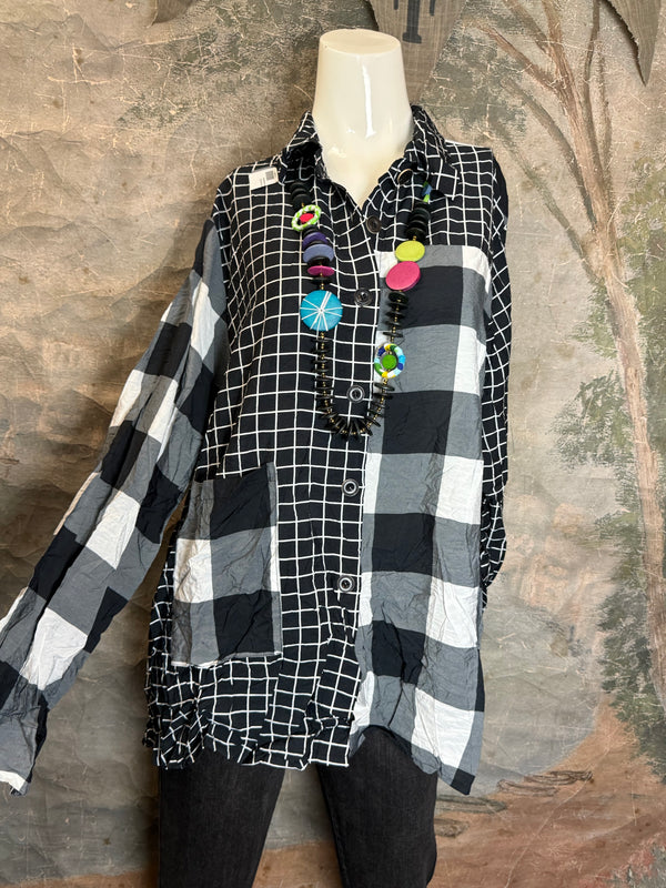 2550 Crushed Plaid Mix Shirt
