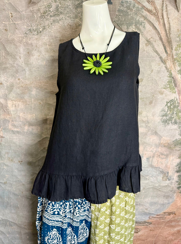 2007W Wide Leg Kantha Pants-Mix 2