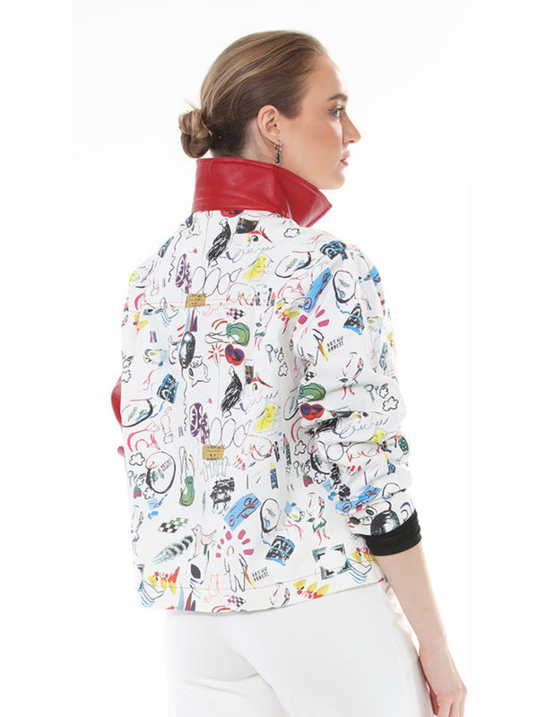 TF-4727 Chic' Artist Doodle Jkt