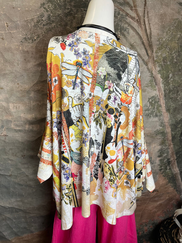 T1369K White Knit Whimsy Top-Marisols Garden