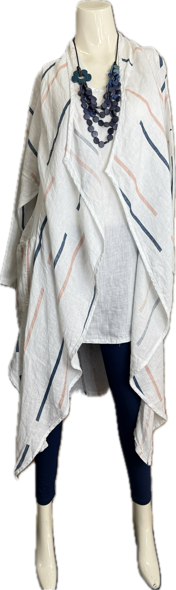 91511-S Stripe Throw Duster