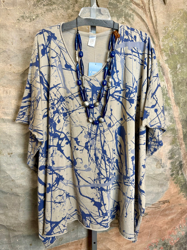 715CL-TA Oversized Tunic Tee