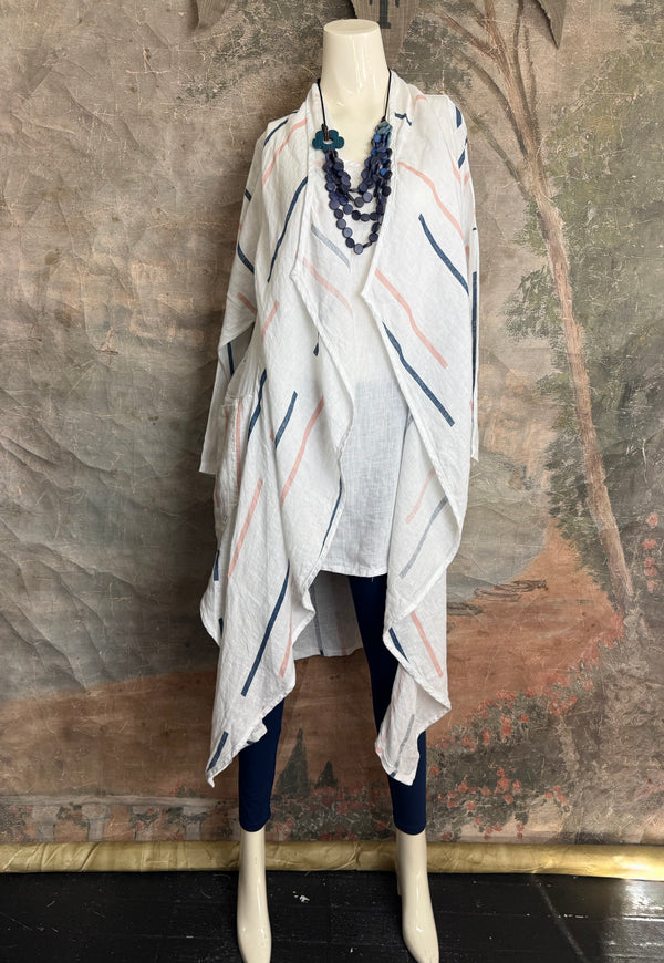 91511-S Stripe Throw Duster