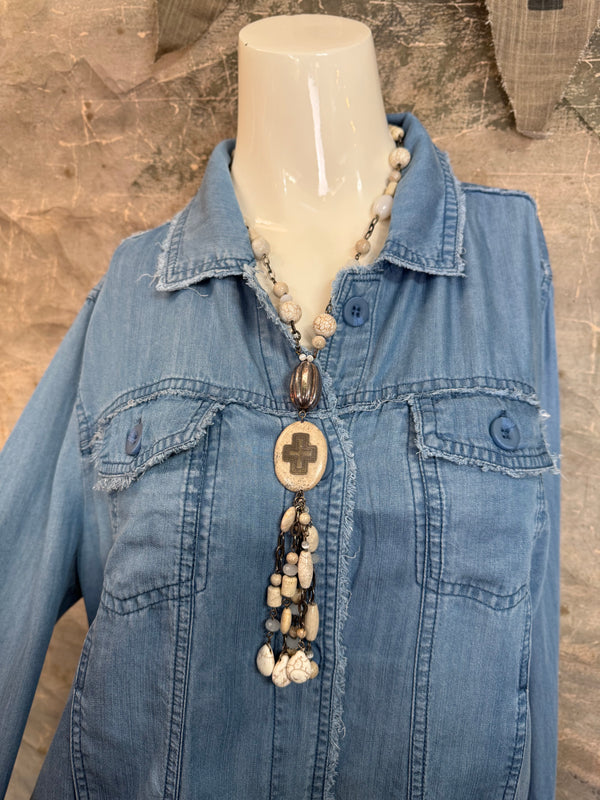 LIN7403 LULA B TRAVEL JKT-Denim