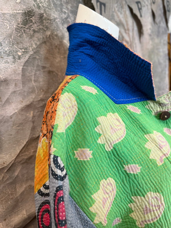 JG-183 Kantha Sunrise Coat-MIX 6