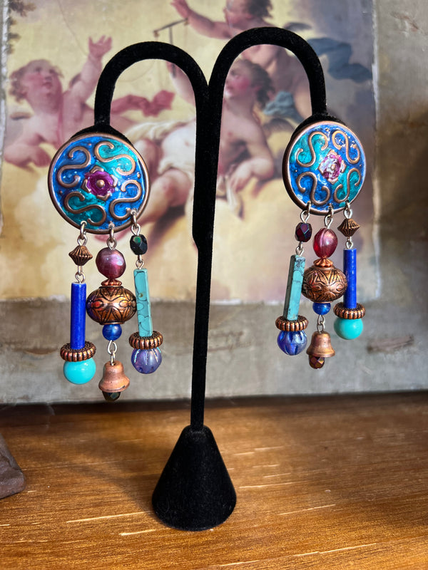 000ACJ Artisan Clip on Earrings