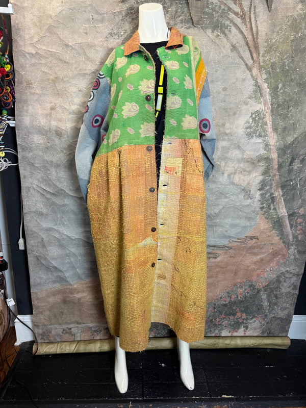 JG-183 Kantha Sunrise Coat-MIX 6