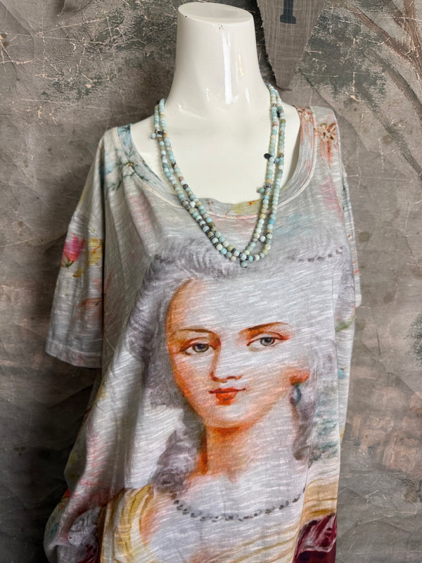 PL-772 Washington Floral Tee-Gray