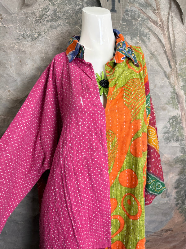 1013w Long Kurta Shirt Dress-Suzie Q