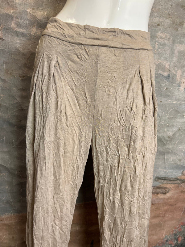 24054 Crinkle Pants-Khaki