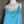 Load image into Gallery viewer, Light blue spaghetti strap cami tank top with lace rosette detail, flowy A-line silhouette on mannequin - 2
