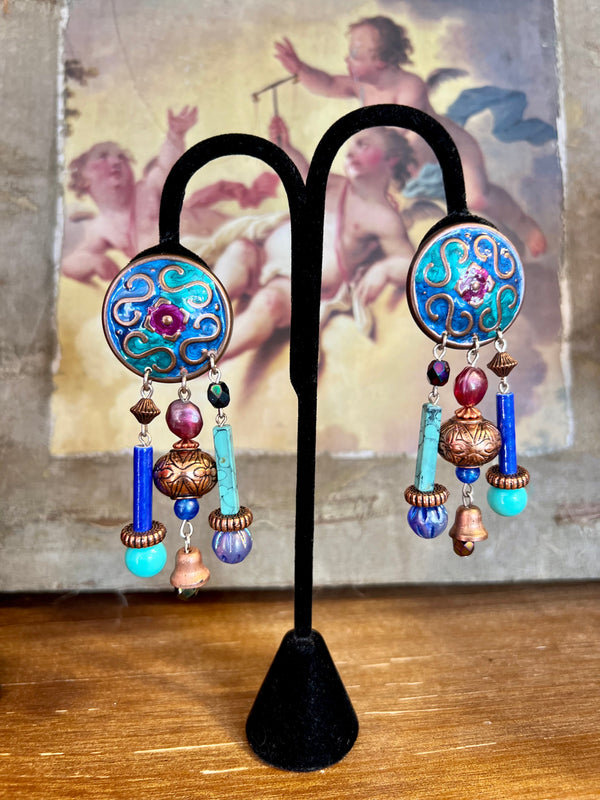 000ACJ Artisan Clip on Earrings