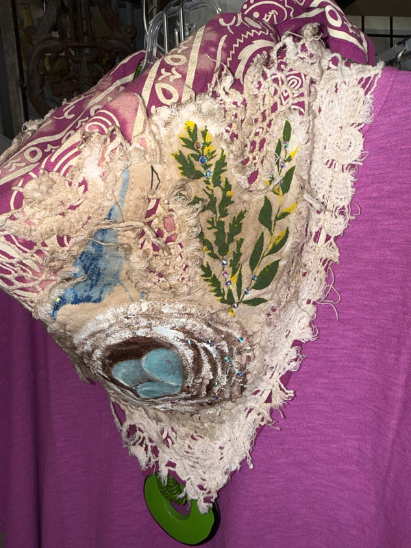 ARB Hand Painted Bandana-Magenta