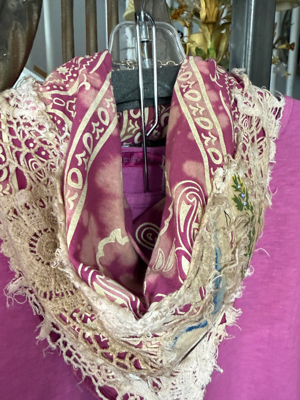 ARB Hand Painted Bandana-Magenta