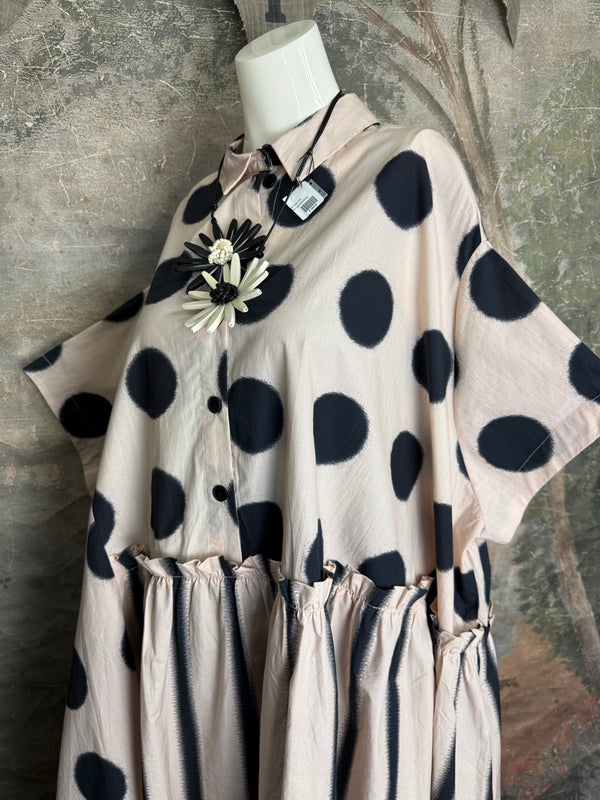 B746 Cleo Dress-Stone