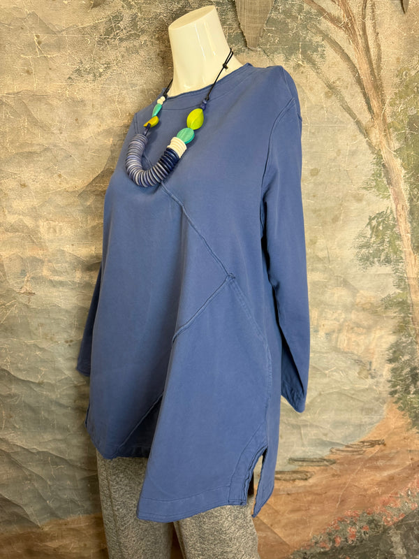 A2996202 L/Slv FE Top-Dark Blue