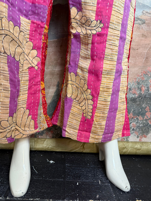 2007W Wide Leg Kantha Pants-Mix 1