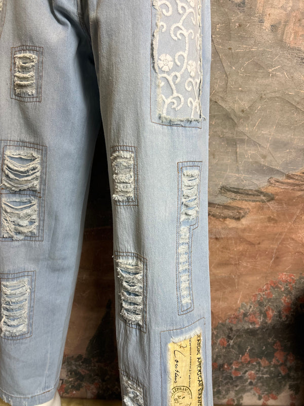 PLV-540 Vintage Patch Jeans