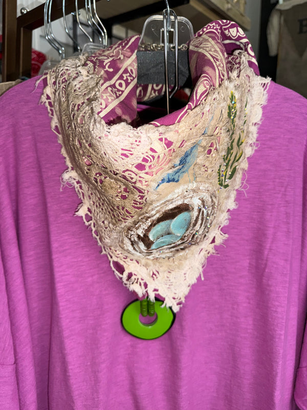 ARB Hand Painted Bandana-Magenta